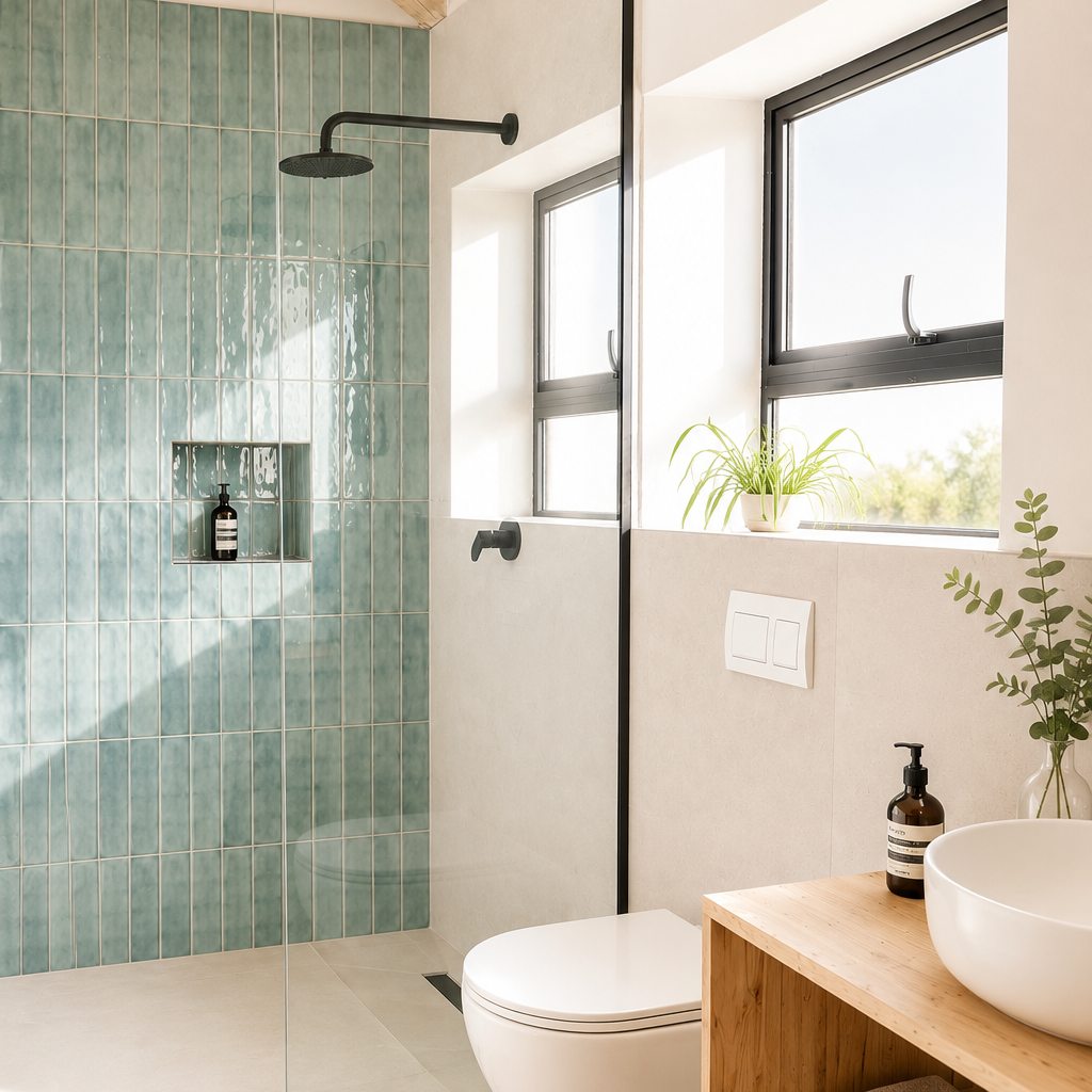 Nomad apartment bathroom with shower