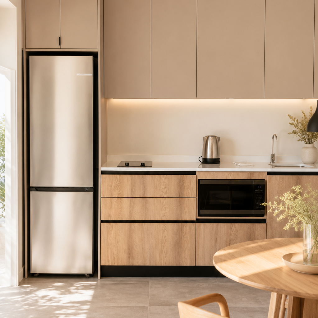 Nomad Apartment kitchen with table